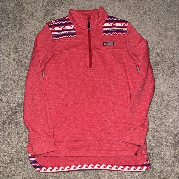 Vineyard Vines Tops - Vineyard Vines Whale Isle Shoulder Shep Sweatshirt Shirt Womens Size Small
